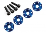 Alu-Radmuttern blau (4) 3x12 CS
