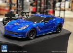 Karo Chevrolet Corvette Z06 blau inkl Aufkleber + Anbauteile