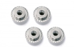 Flanged Lock Nut M5X8Mm (Silver/4Pcs)
